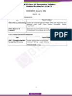 CBSE Class 12 Economics Deleted Syllabus Portion For 2020 21