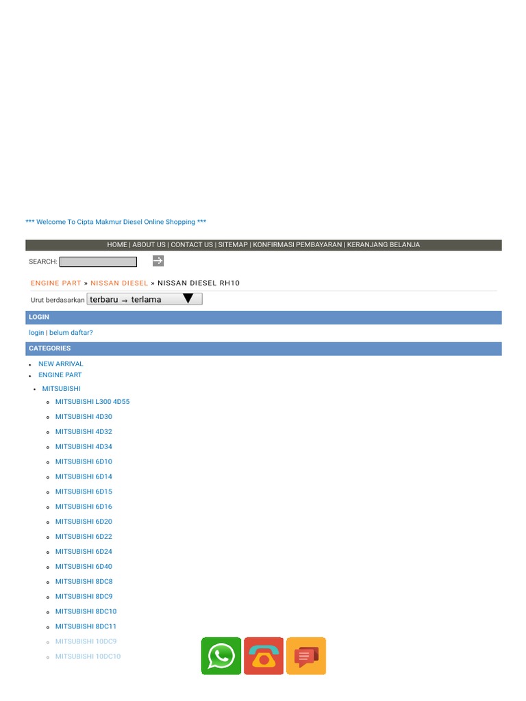 Engine Part Nissan Diesel Nissan Diesel Rh10 | Pdf | Diesel Engine | Commercial Vehicles