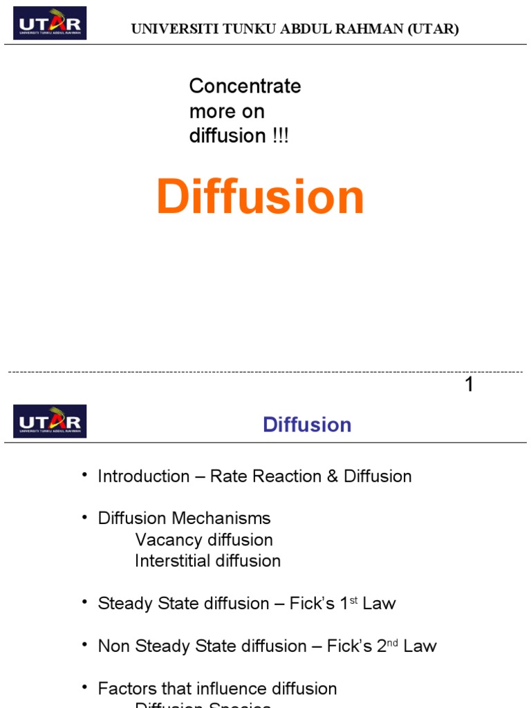 Understanding Diffusion Mechanisms | PDF | Diffusion | Materials