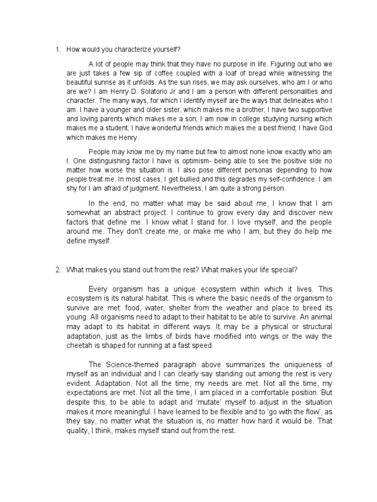 how-would-you-characterize-yourself-pdf-adaptation-habitat