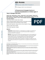 Impact of Pneumococcal Vaccine on Meningitis and Pneumonia Hospitalizations in Senegalese Children