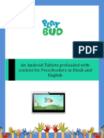 An Android Tablets Preloaded With Content For Preschoolers in Hindi and English