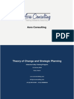 Theory of Change and Strategic Planning - Paris - France 22-26 June 2020