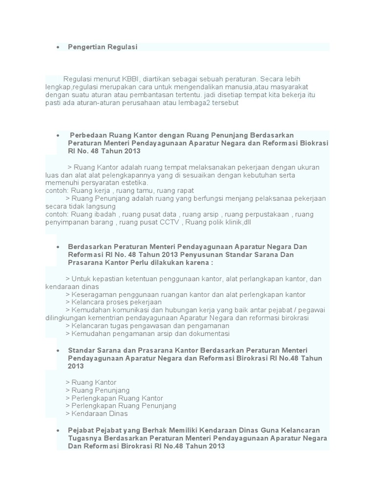 Definisi dan Tujuan Regulasi KBBI | PDF