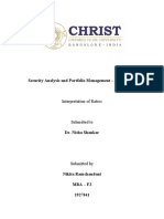 Security Analysis and Portfolio Management - MBA3041F: Interpretation of Ratios