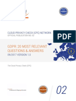 GDPR: 20 Most Relevant Questions & Answers GDPR: 20 Most Relevant Questions & Answers
