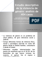 Estudio Descriptivo de La Violencia de Género