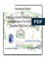 Event Management Report for Rajasthan High Court Inauguration