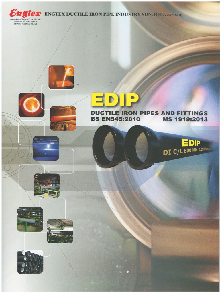 EDIP - Catalogue (1) BS EN 545 2010 MS1919 | PDF | Pipe (Fluid ...