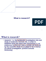 Understanding What Research Is