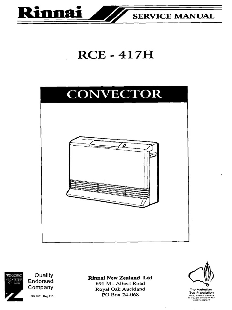 RCE417 Service Manual 161 PDF | PDF | Thermocouple | Combustion