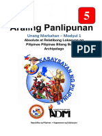 AP5 - Q1 - Mod1 - Natutukoy Ang Lokasyon NG Pilipinas at Nasusuri Ang Katangian NG Pilipinas Bilang Isang Arkipelago - Version 3