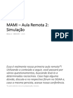 MAMI - Aula Remota 2 - Simulacao