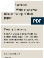 Write a Poem with Poetry Exercise Steps