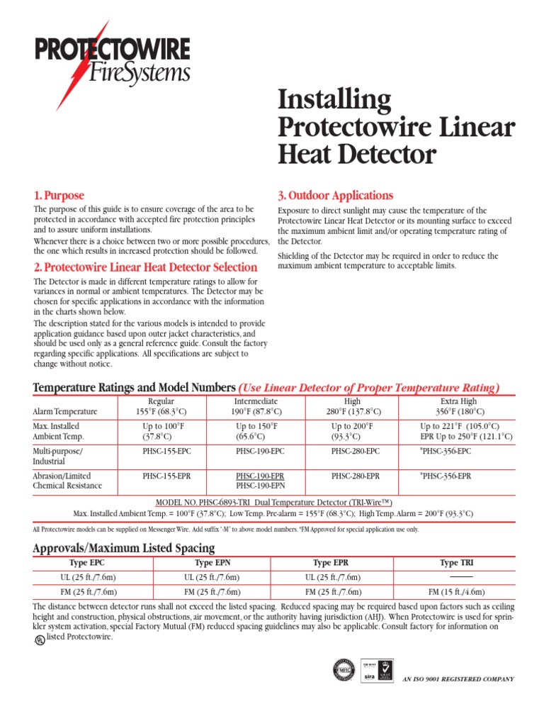 Firesystems Installing Protectowire Linear Heat Detector PDF