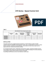 ESD-5550/5570 Series - Speed Control Unit: Technical Information