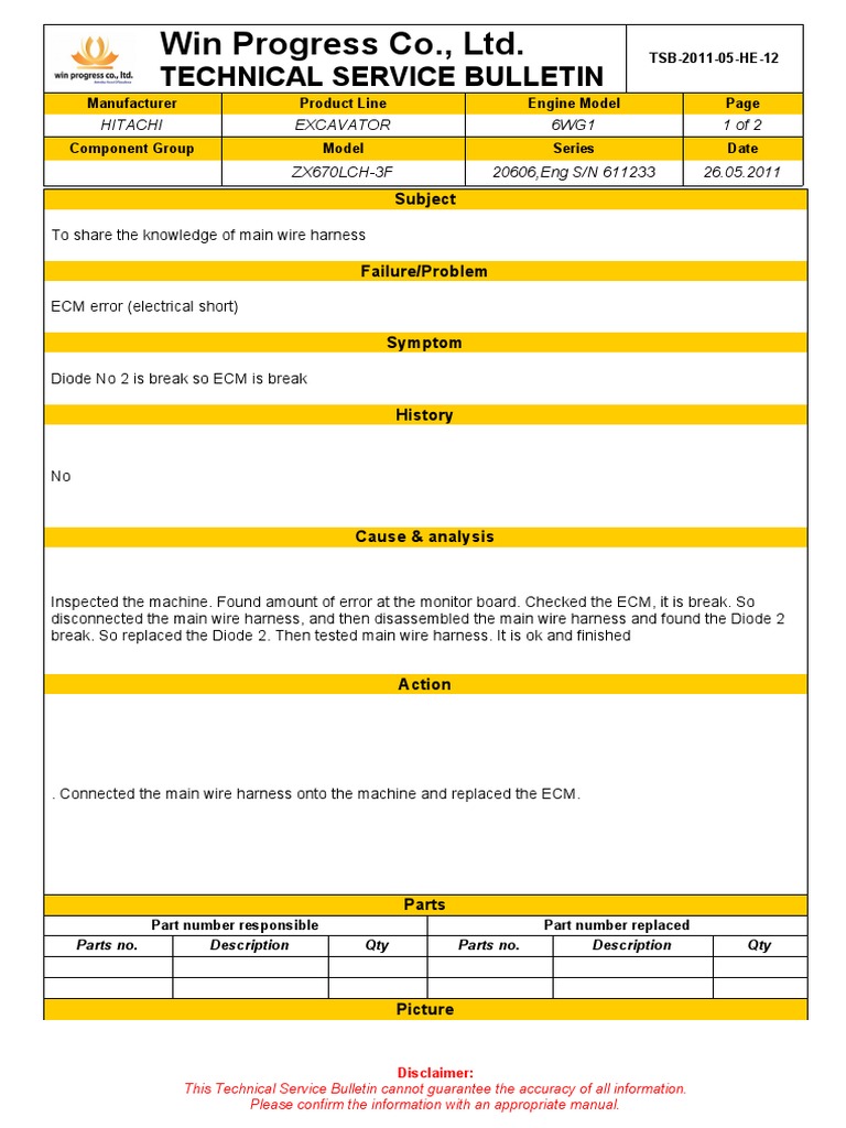 SDV TSB 079 May 2011 | PDF