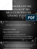 Pamamaraan NG Pananakop NG Mga Europeo Sa Unang