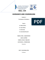Educ 225 Guidance and Counseling Module V 1
