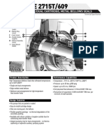 Single/Dual Cartridge, Metal Bellows Seals: Performance Capabilities Product Description