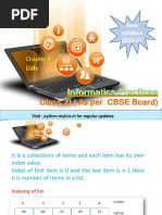 Class XI (As Per CBSE Board) : Informatics Practices