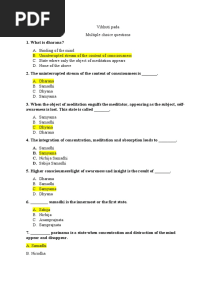 Patanjali Yoga Sutra - MCQ QB
