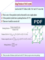 Solved Example Packing Fraction NaCl