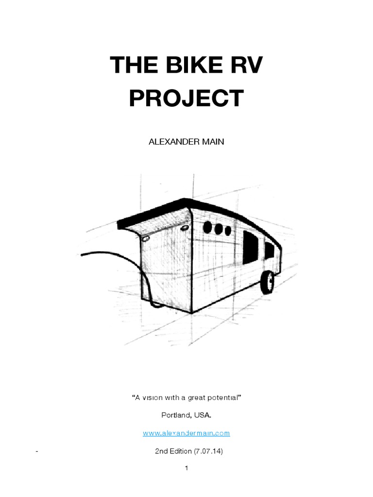 Bike RV Project: Vision and Plans | PDF | Fiberglass | Battery Charger