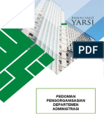 PEDOMAN PENGORGANISASIAN ADMINISTRASI & LEGAL RS YARSI Rev 21-11.10.2019