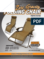 Zero Gravity Folding Chair Flyer