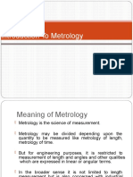 Introduction To Metrology
