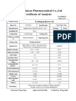 BAICAO COA of Evening Primrose Oil