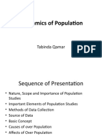 Dynamics of Population