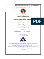 Visvesvaraya Technological University: "Opposed Piston Engine Technology"