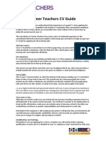 Career Teachers CV Guide