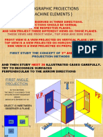 Orthographic Projections (Machine Elements) : First Study The Concept of Angle Projection Methods