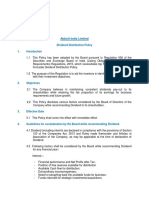 Abbott India Limited: Dividend Distribution Policy 1