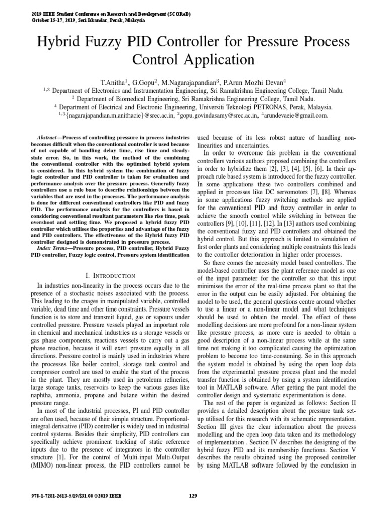 Hybrid Fuzzy PDF | PDF | Control Theory | Fuzzy Logic