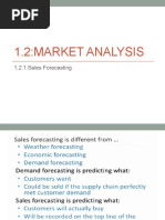 1.2:market Analysis: 1.2.1:sales Forecasting