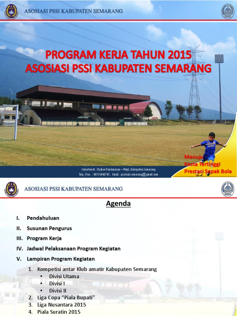 Program Kerja PSSI Kabupaten Semarang | PDF