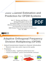 Joint Channel Estimation and Prediction For OFDM Systems: Ian C. Wong and Brian L. Evans