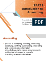 Introduction To Accounting and The Procurement Process