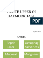 Acute Upper Gi Haemorrhage