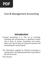 Cost & Management Accounting