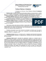 Políticas Públicas em Educação Física: Cidadania Formal vs Real