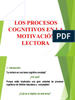 Los Procesos Cognitivos en La Motivación Lectora.