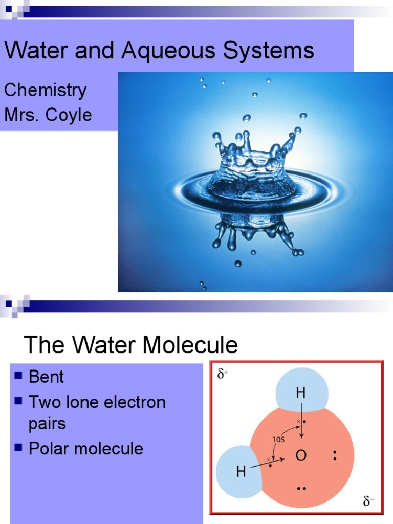 1 Water and Its Properties | PDF