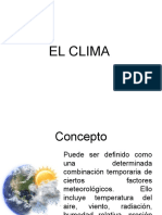 EL CLIMA Exposicion