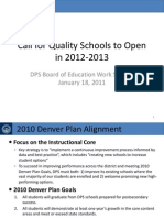 Call for Quality Schools Presentation 2011