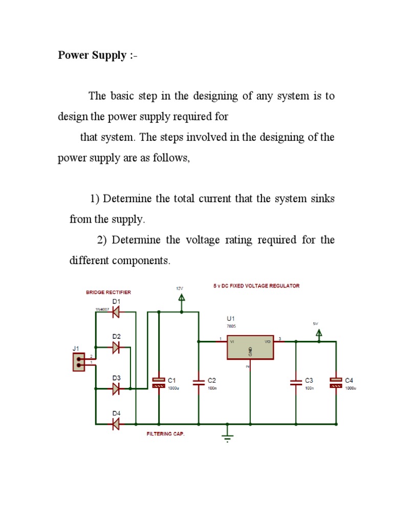 Designing a Power Supply for an Electronics Project | PDF | Rectifier ...